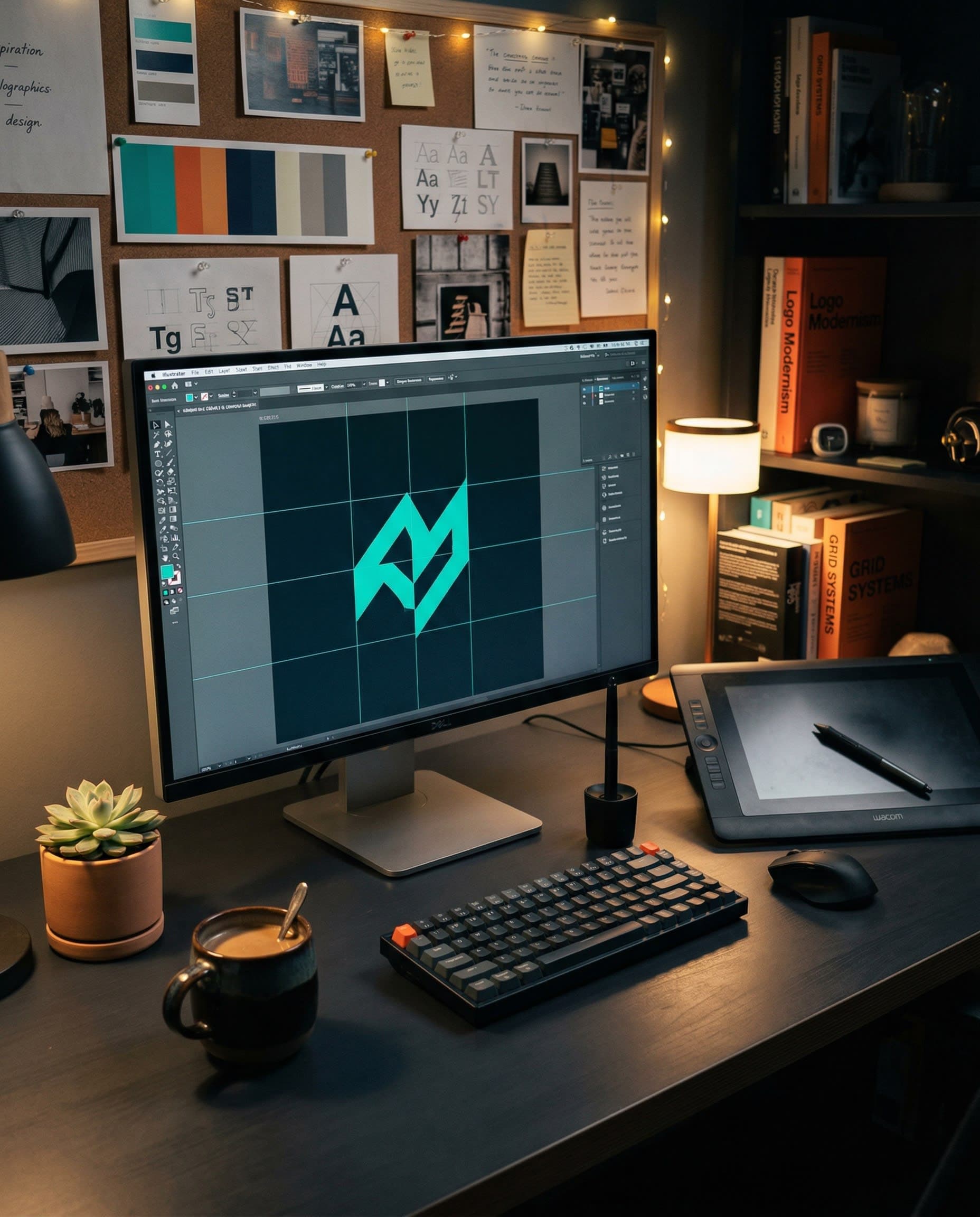 Webknown graphic design workspace